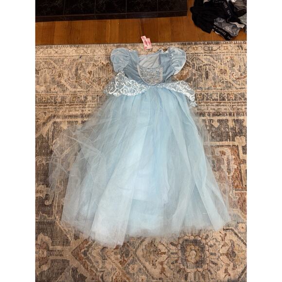 Winnie Baby Princess CINDERELLA Blue Layered Dress Gown Sz 8~10 - Picture 1 of 6